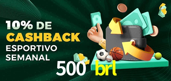 10% de bônus de cashback na 500 brl
